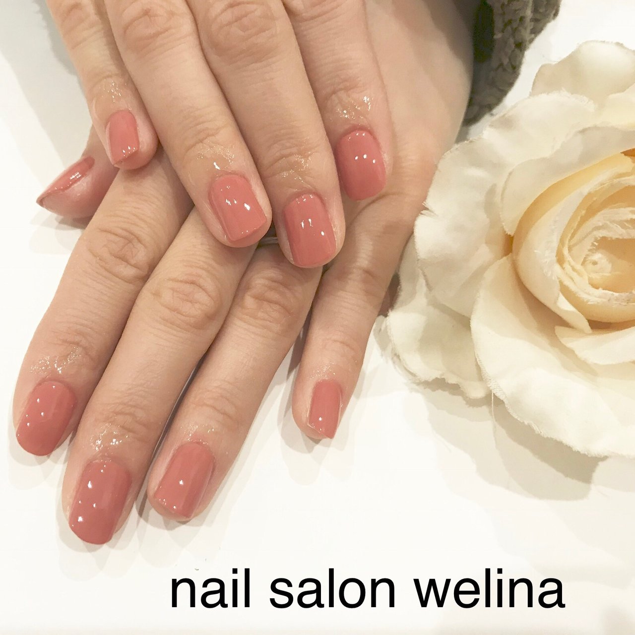 オールシーズン ハンド ワンカラー ショート マニキュア Nailsalonwelinaのネイルデザイン No ネイルブック