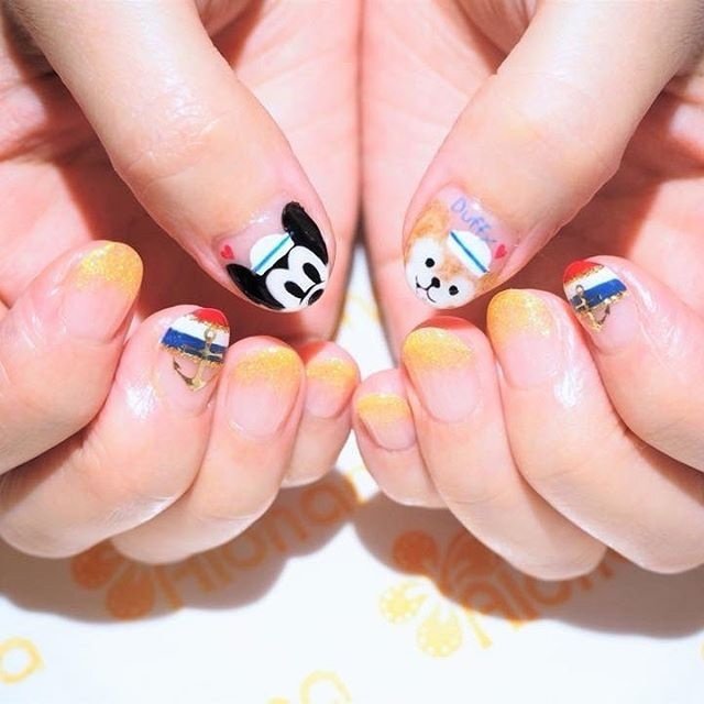 夏 海 リゾート ハンド グラデーション Alohanaのネイルデザイン No ネイルブック