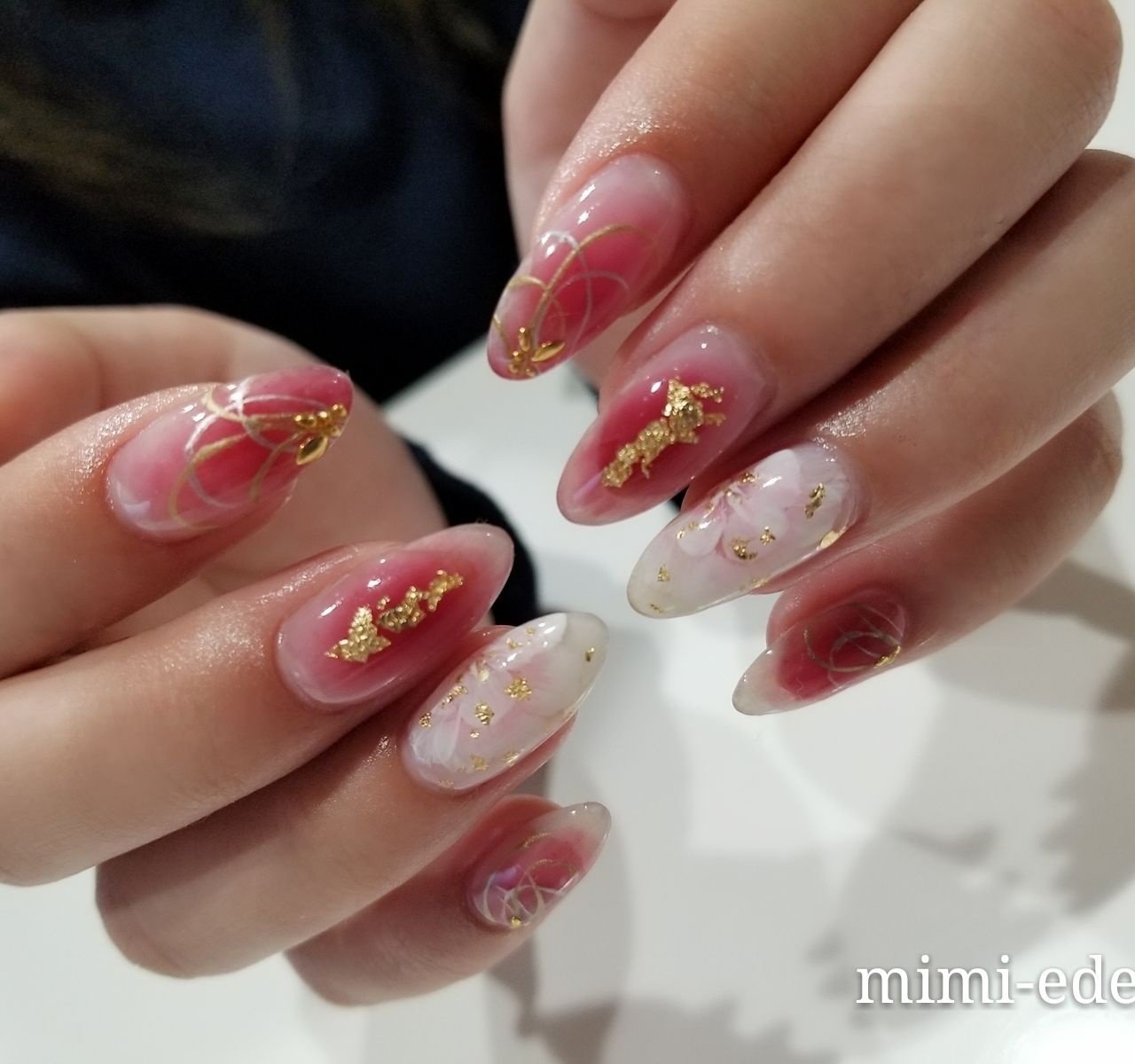 オールシーズン リゾート 浴衣 パーティー ハンド Nail Mimiedenのネイルデザイン No ネイルブック