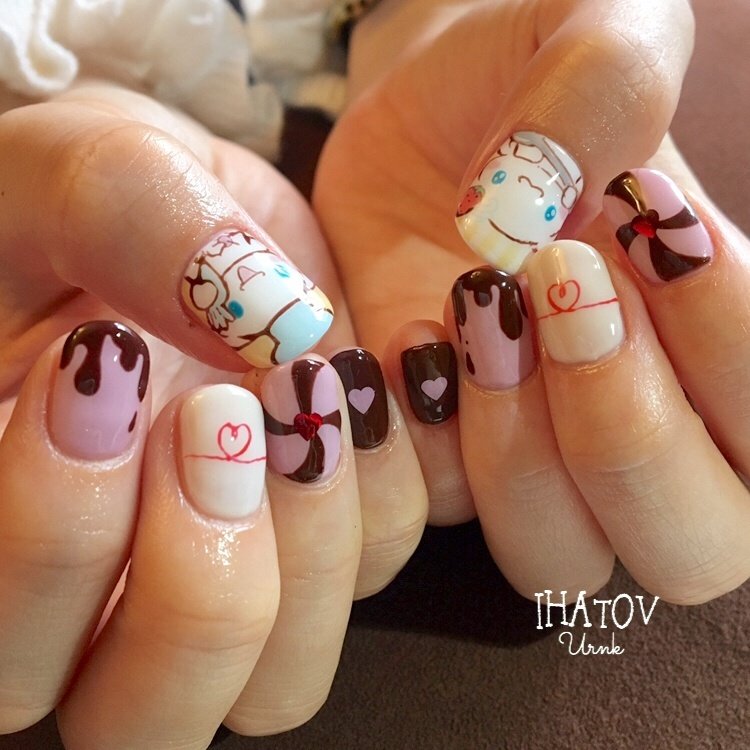 冬 バレンタイン デート 女子会 ハンド Ihatov Nailarts のネイルデザイン No ネイルブック