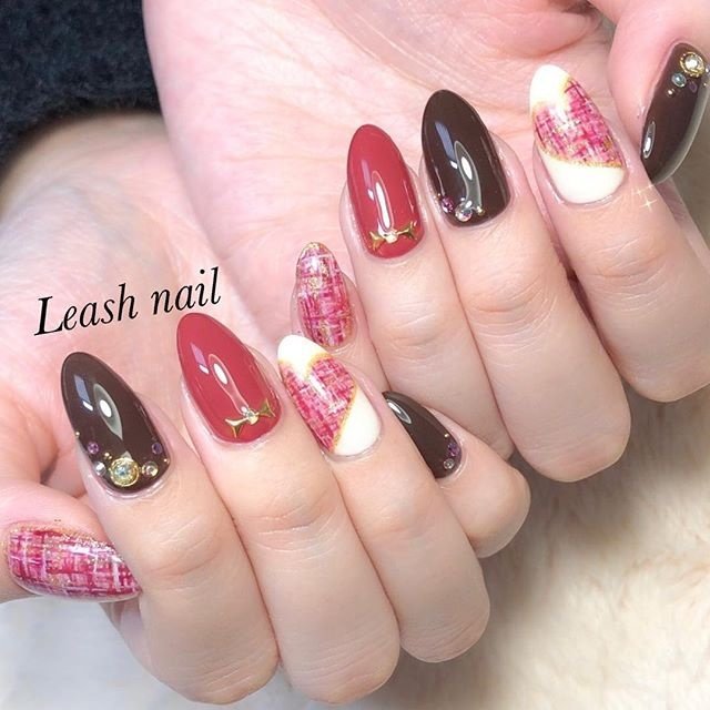 冬 バレンタイン パーティー デート ハンド Leash Nailのネイルデザイン No ネイルブック