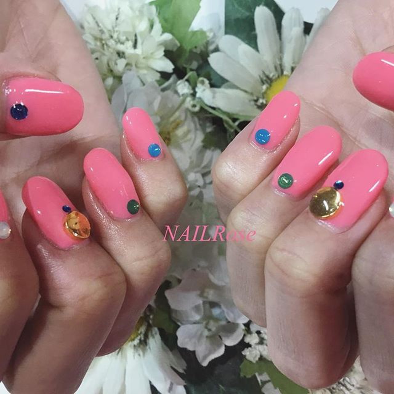 春 バレンタイン オフィス パーティー シンプル Nailrose恵比寿のネイルデザイン No ネイルブック