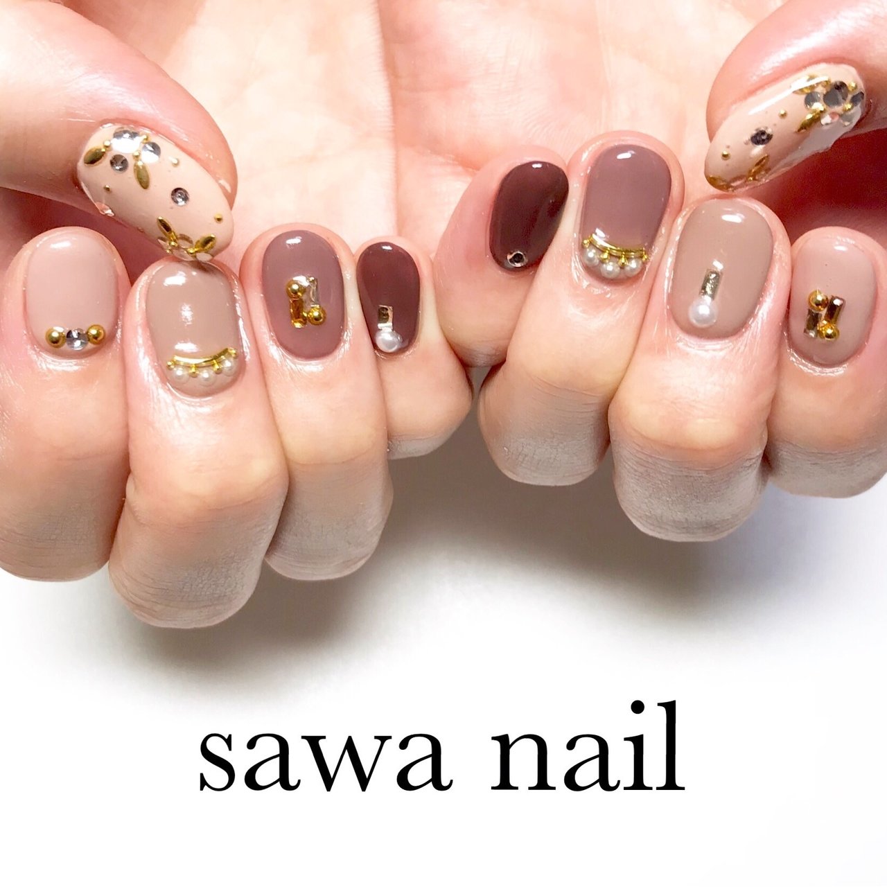 冬 オフィス デート 女子会 ハンド Sawa Nailのネイルデザイン No ネイルブック