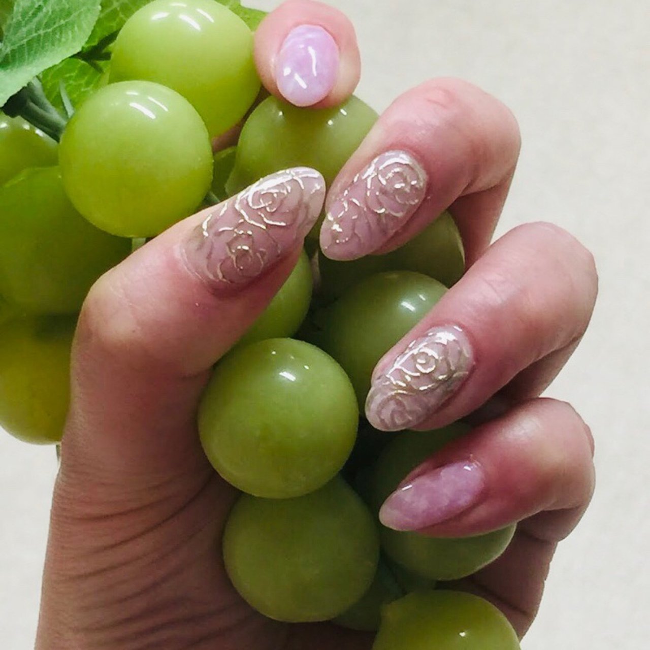 シンプル ミラー ピンク ゴールド Mutのネイルデザイン No ネイルブック