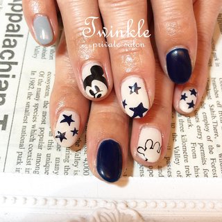 人気順 星 ベージュ ディズニーネイルのネイルデザイン ネイルブック