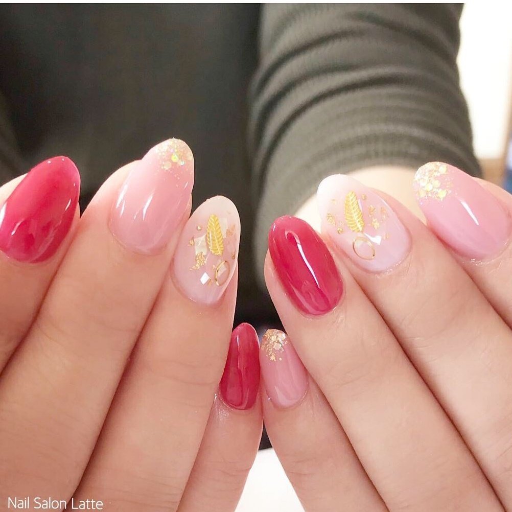 オールシーズン バレンタイン デート 女子会 ハンド Nail Latteのネイルデザイン No ネイルブック