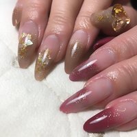 Lbカラーパウダーのネイルデザイン ネイルブック