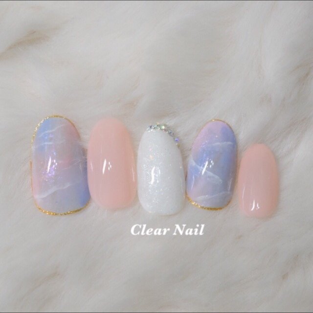 オールシーズン オフィス パーティー デート ハンド Clearnailのネイルデザイン No ネイルブック