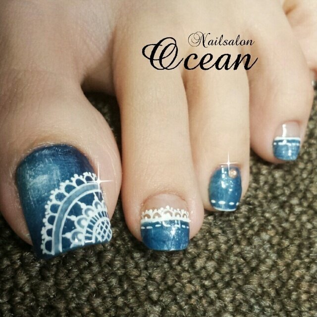 夏 オールシーズン 海 スポーツ フット Nail Oceanのネイルデザイン No ネイルブック