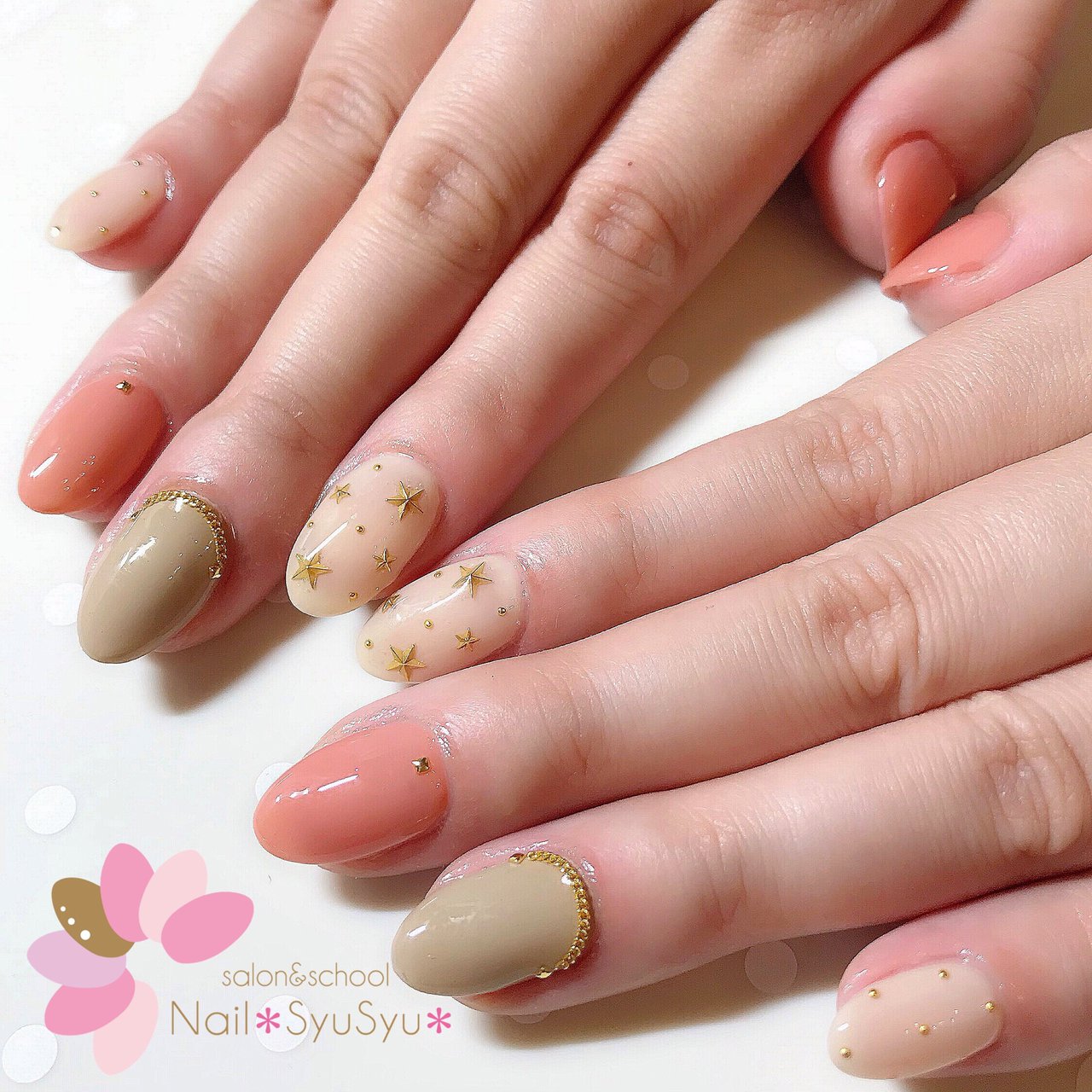 秋 冬 ハンド シンプル 星 Nail Syusyu ネイルシュシュのネイルデザイン No ネイルブック