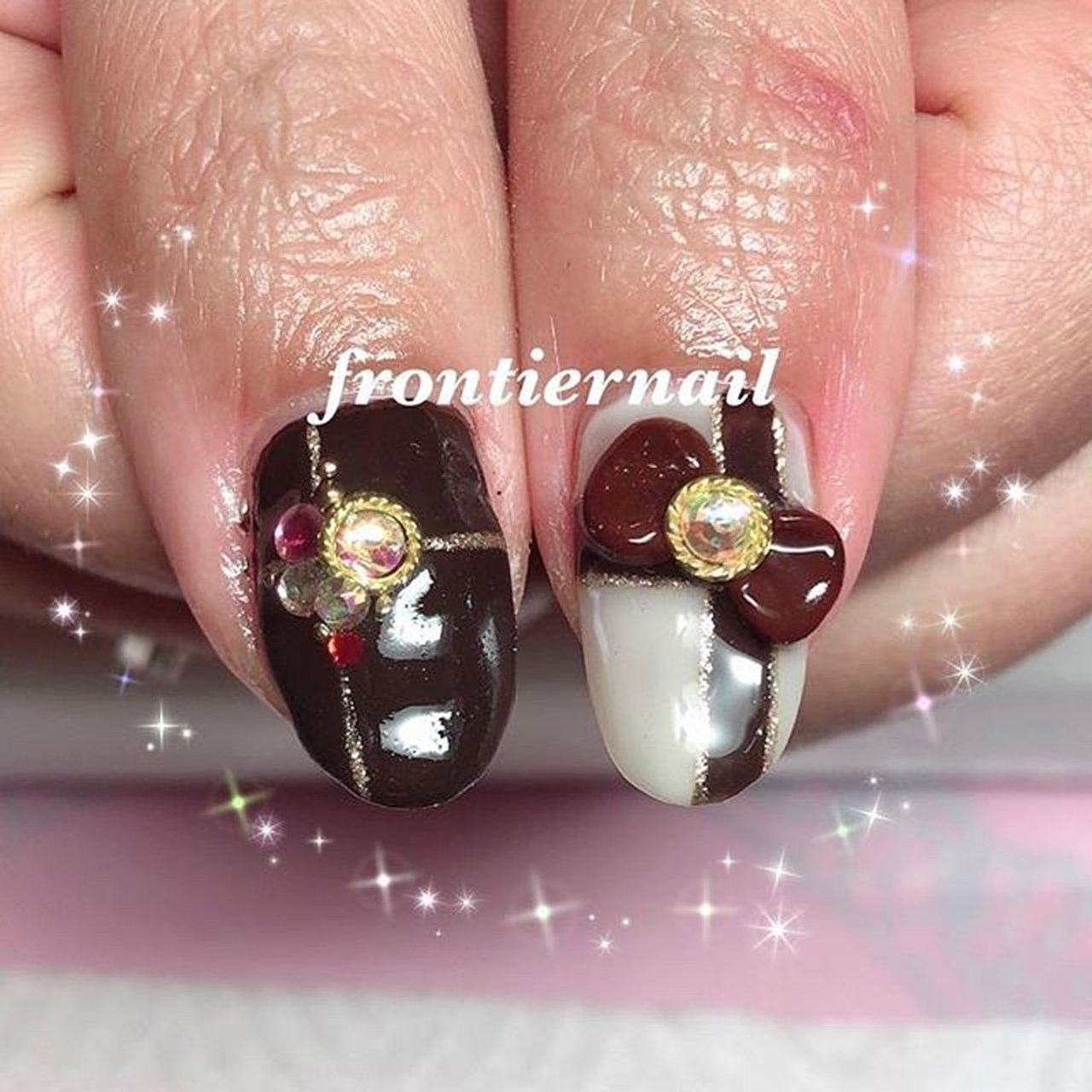 オールシーズン/バレンタイン/ハンド/ハート/3D - frontiernail☆渋谷