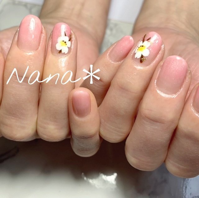 春 オールシーズン 卒業式 入学式 シンプル Salon Nanaのネイルデザイン No ネイルブック