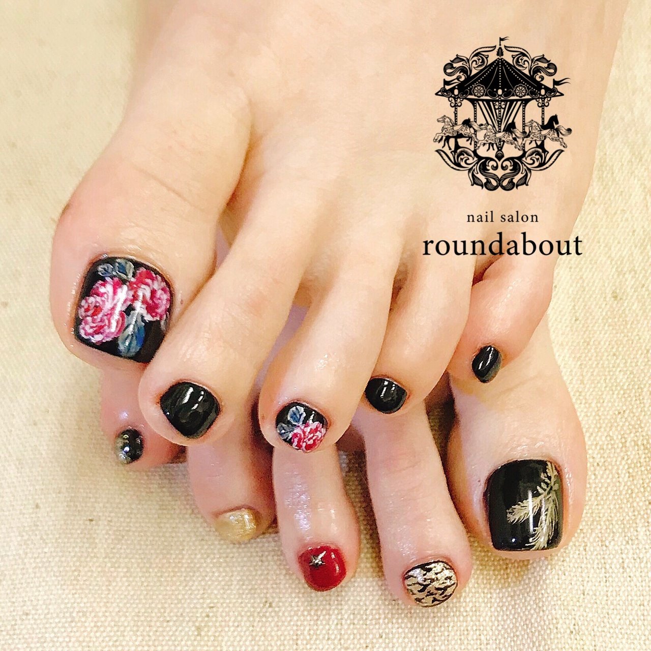 秋 冬 旅行 ライブ フット Yuko Nail Salon Roundabout のネイルデザイン No ネイルブック