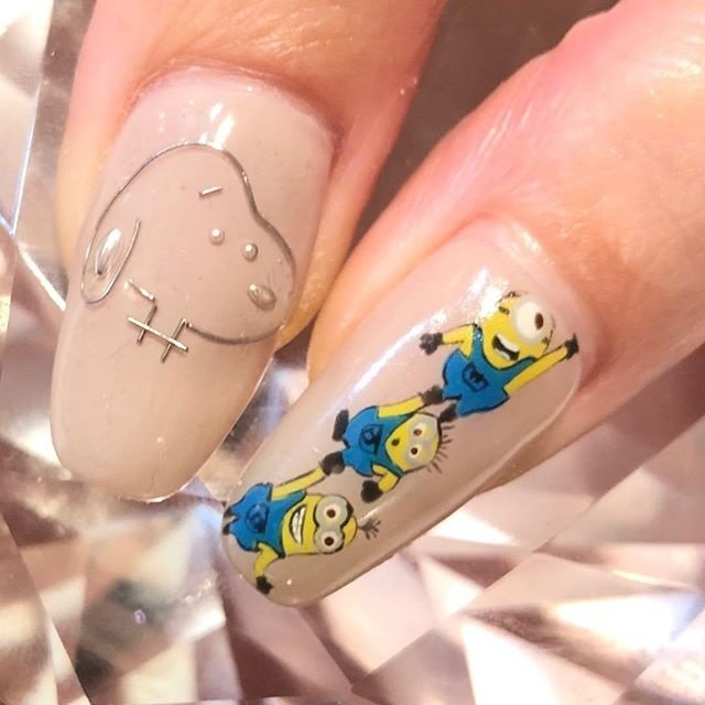 春 冬 バレンタイン ハンド キャラクター Nailsgogo Shibuya Nailsalonのネイルデザイン No ネイル ブック