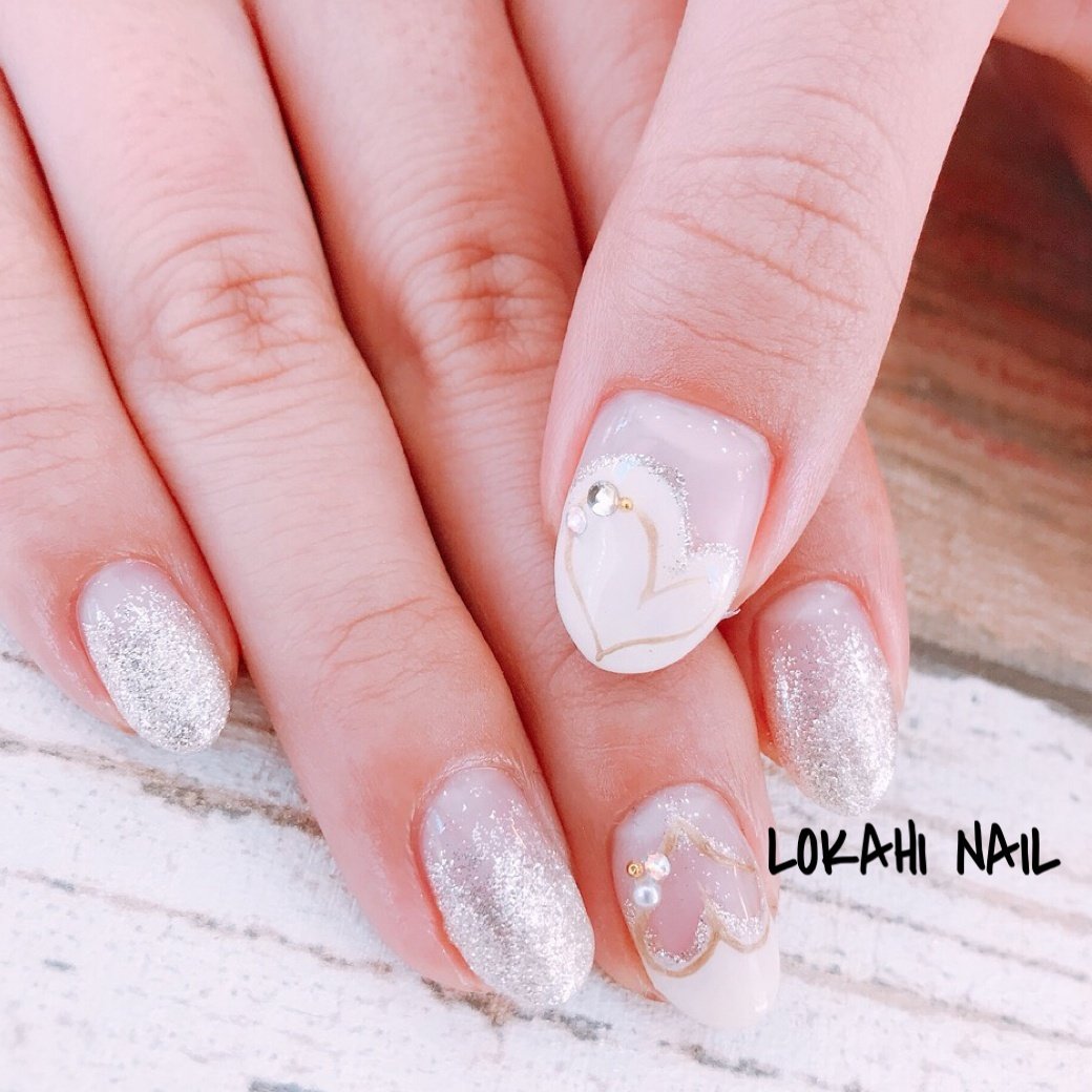 オールシーズン バレンタイン パーティー デート ハンド Lokahi Nail ロカヒネイルのネイルデザイン No ネイルブック