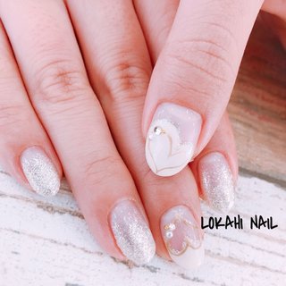 お客様nail💝白のハートフレンチとラメグラデ💅✨お客様の雰囲気にとてもお似合いでした🥰ハートフレンチはバレンタインにもホワイトデーにも合います💝御来店ありがとうございました✨😊#せんげん台#せんげん台駅前ネイル #ネイルサロン #せんげん台ネイル #越谷 #越谷市ネイルサロン#春日部 #春日部ネイルサロン #春日部ネイル #武里ネイル #一ノ割 #大袋 #大袋ネイルサロン #北越谷 #北越谷ネイル #北越谷ネイルサロン#秋ネイル＃冬ネイル#秋冬ネイル #フィルイン #フィルイン一層残し #大人ネイル #大人可愛い #大人女子ネイル #大人シンプルネイル #大人可愛いネイル #オフィスネイル #フィルイン #シンプルネイル #上品ネイル#清楚ネイル #定額ネイル #綺麗 #綺麗めネイル #オールシーズン #春 #春ネイル#キラキラネイル #うるつやネイル #うるつや#卒業式 #入学式 #卒業式ネイル #入学式ネイル #ラメ #シンプルデザイン #シンプル上品 #シンプルかわいい #シンプルきれい#バレンタイン #バレンタインネイル #フレンチ #ハートフレンチ #フレンチネイル #ホワイト #ホワイトフレンチネイル #ホワイトフレンチ #ラメグラデーションネイル #ラメグラデ #ラメグラデーション #シルバー #シルバーネイル #ホワイトデー #ホワイトデーネイル #ゴールドハート #ゴールドネイル #ゴールド #ラメ囲み #オールシーズン #バレンタイン #パーティー #デート #ハンド #変形フレンチ #グラデーション #ラメ #ハート #パール #ホワイト #ゴールド #シルバー #ジェルネイル #お客様 #LOKAHI NAIL ロカヒネイル #ネイルブック