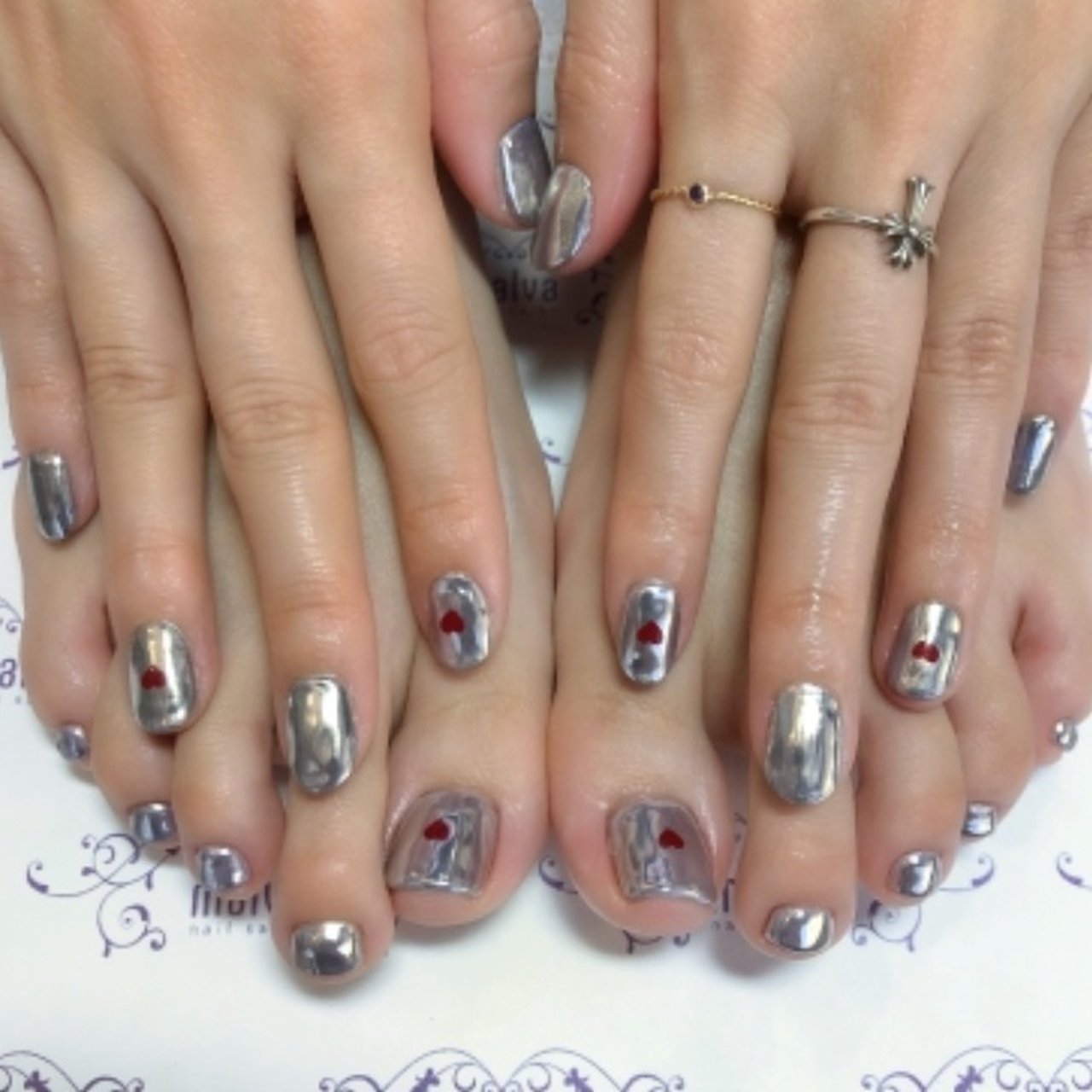 オールシーズン パーティー デート 女子会 ハンド Nailsalon Malva 原宿店のネイルデザイン No ネイルブック