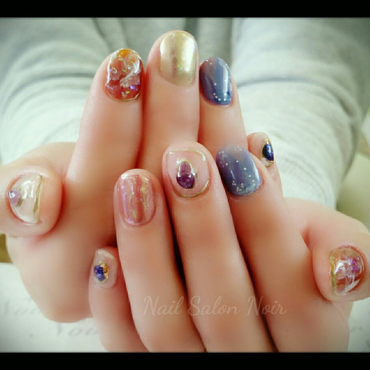 旅行 リゾート ハンド ワンカラー シェル Nail Noirのネイルデザイン No ネイルブック