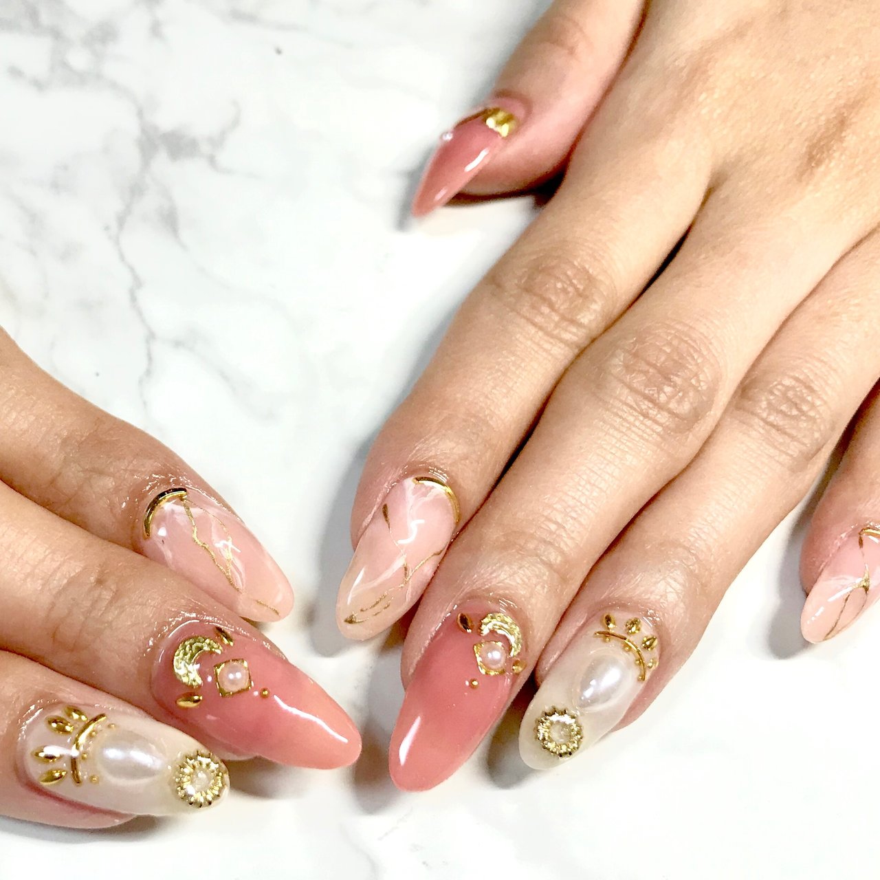 春 オールシーズン リゾート パール アンティーク Nail Salon Kapaliliのネイルデザイン No ネイルブック