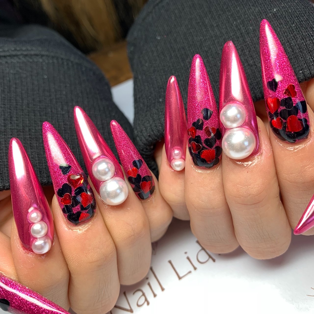 オールシーズン バレンタイン パーティー 女子会 ハンド Nail Lidia Lisaのネイルデザイン No ネイルブック