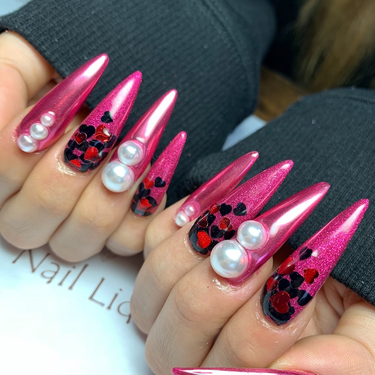 オールシーズン バレンタイン パーティー 女子会 ハンド Nail Lidia Lisaのネイルデザイン No ネイルブック