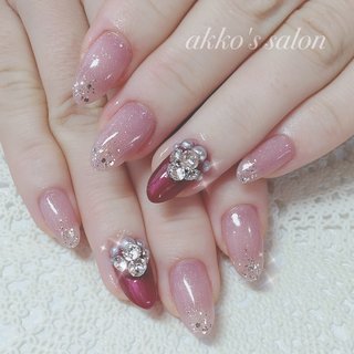 人気順 春 ボルドーのネイルデザイン ネイルブック