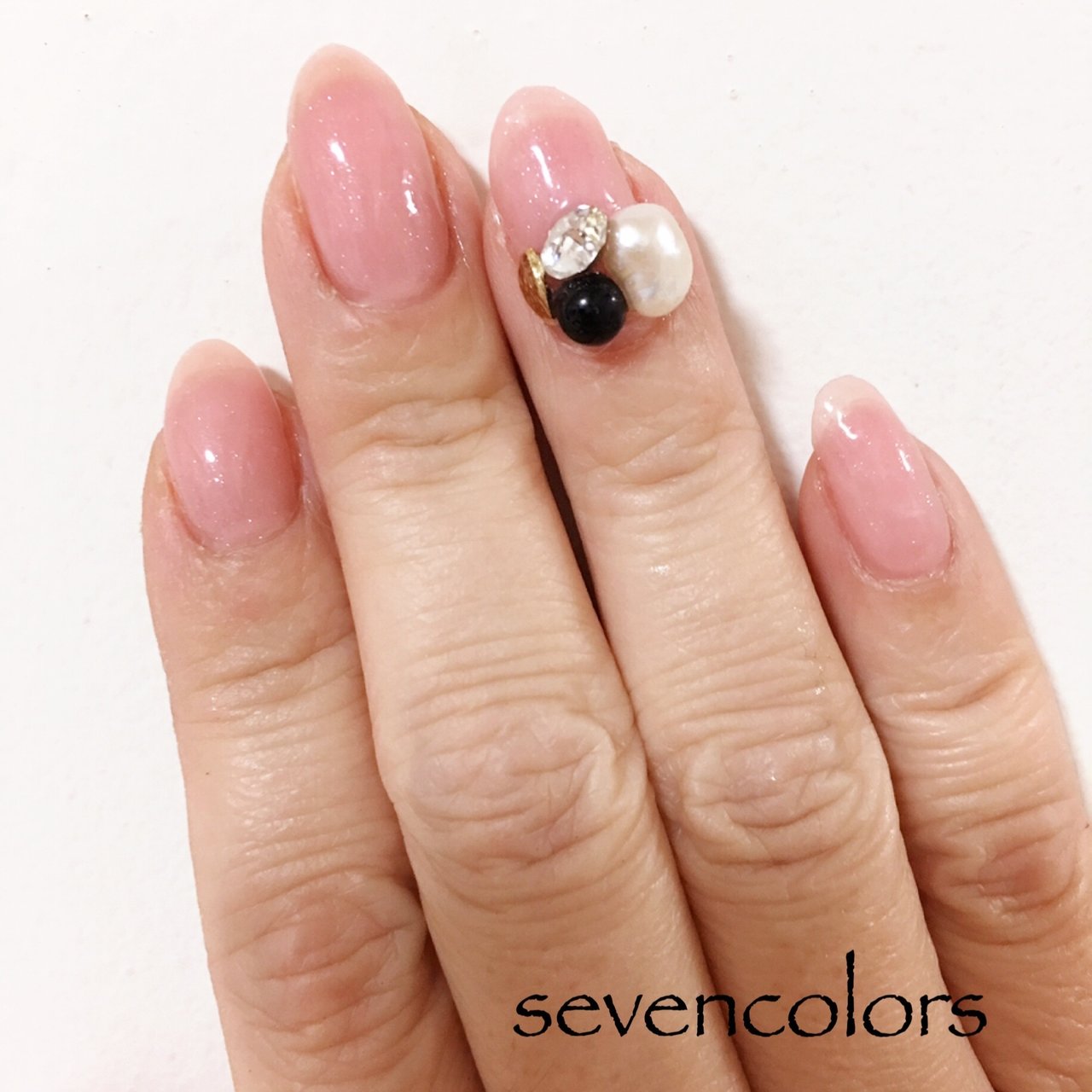 オールシーズン 卒業式 入学式 デート ハンド Seven Colors Akiのネイルデザイン No ネイルブック