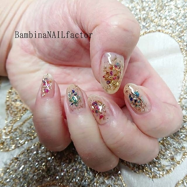 春 オールシーズン バレンタイン ハンド ラメ Bambinanailfactorkiyokoのネイルデザイン No ネイルブック