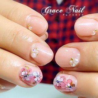 ハイブリッドペイントのネイルデザイン ネイルブック