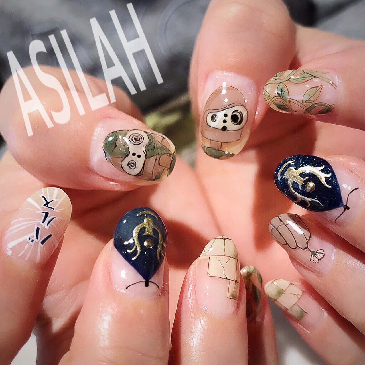 天空の城ラピュタ ネイルパーツ 天空の城ラピュタより 飛行石ネイルパーツ💎 💎暗闇で光るよ💎 ネイル