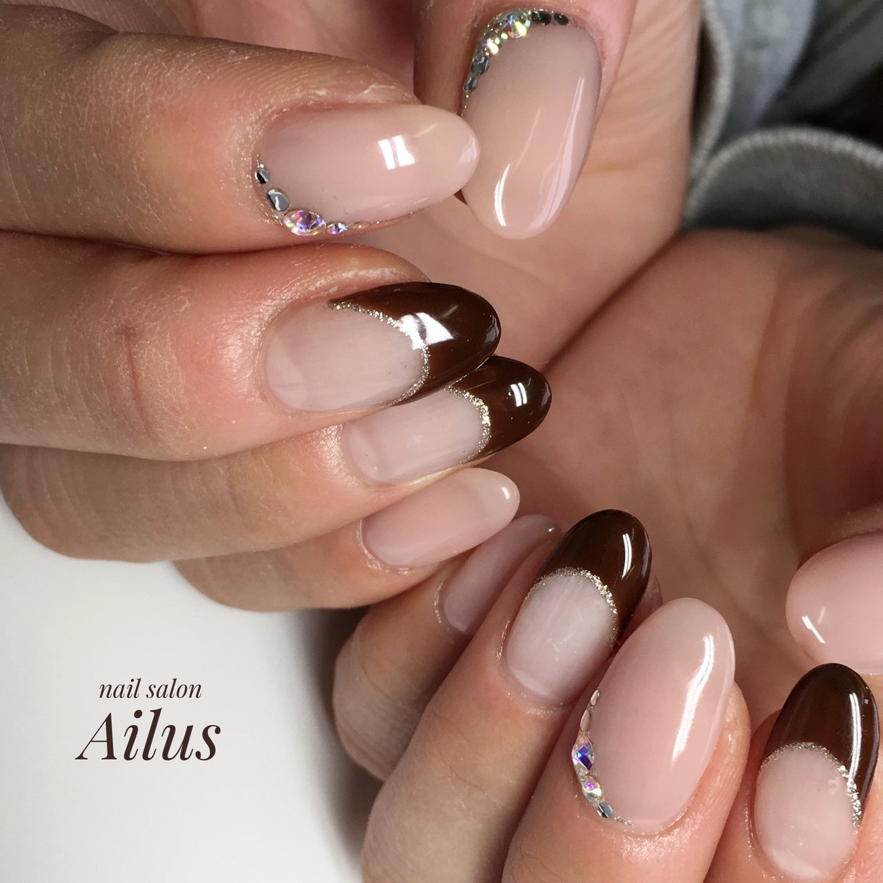 バレンタイン ハンド シンプル フレンチ ピンク Nail Salon Ailusのネイルデザイン No ネイルブック