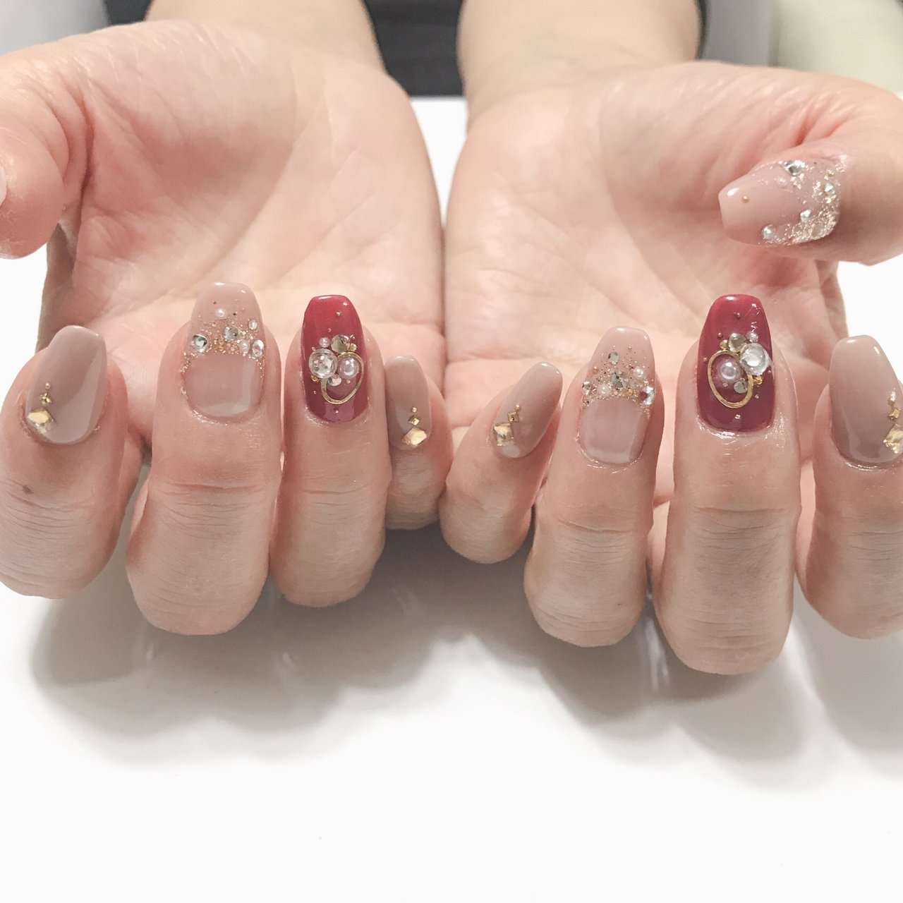 バレンタイン オフィス デート 女子会 ハンド Mt Nailのネイルデザイン No ネイルブック