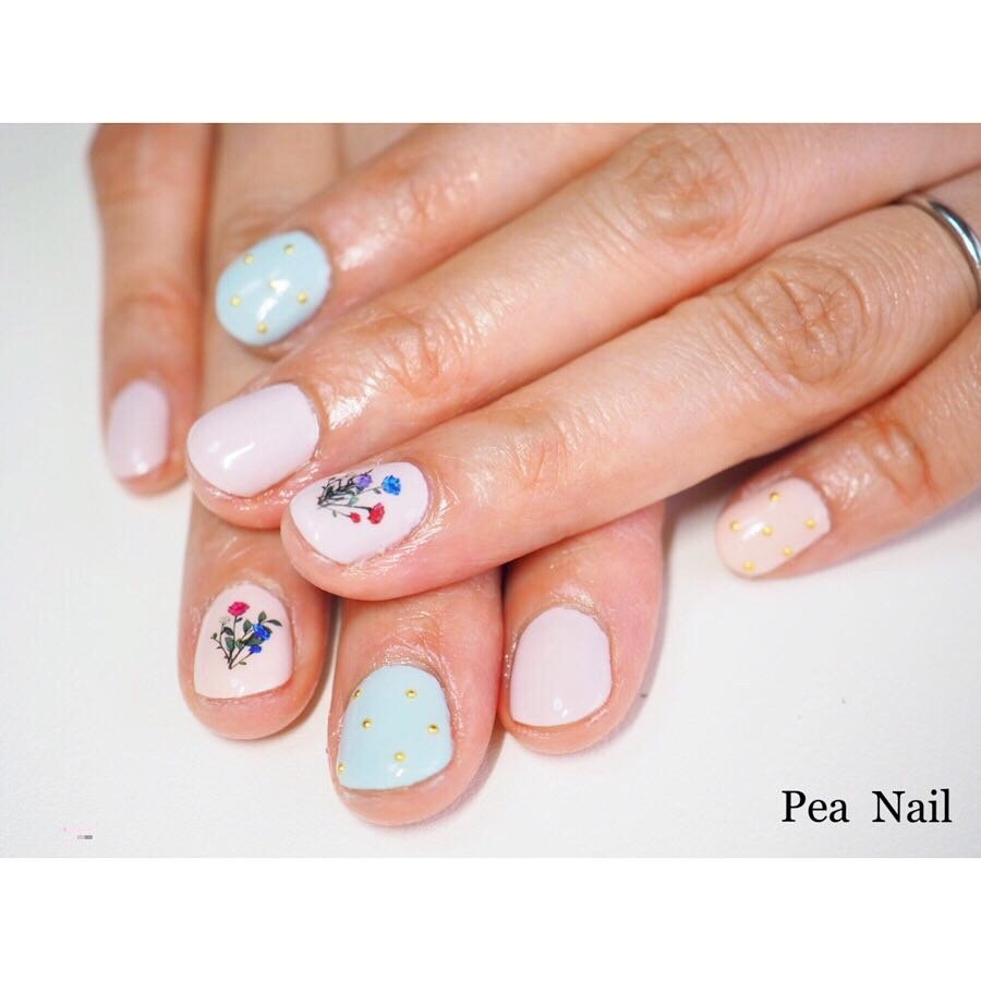 春 夏 オールシーズン ハンド ワンカラー Pea Nail Makoのネイルデザイン No ネイルブック