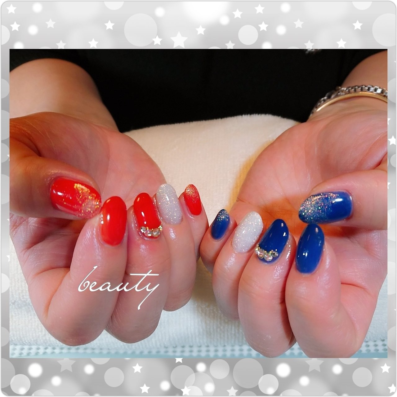 ピンク オレンジ ネイビー お客様 Beautyのネイルデザイン No ネイルブック