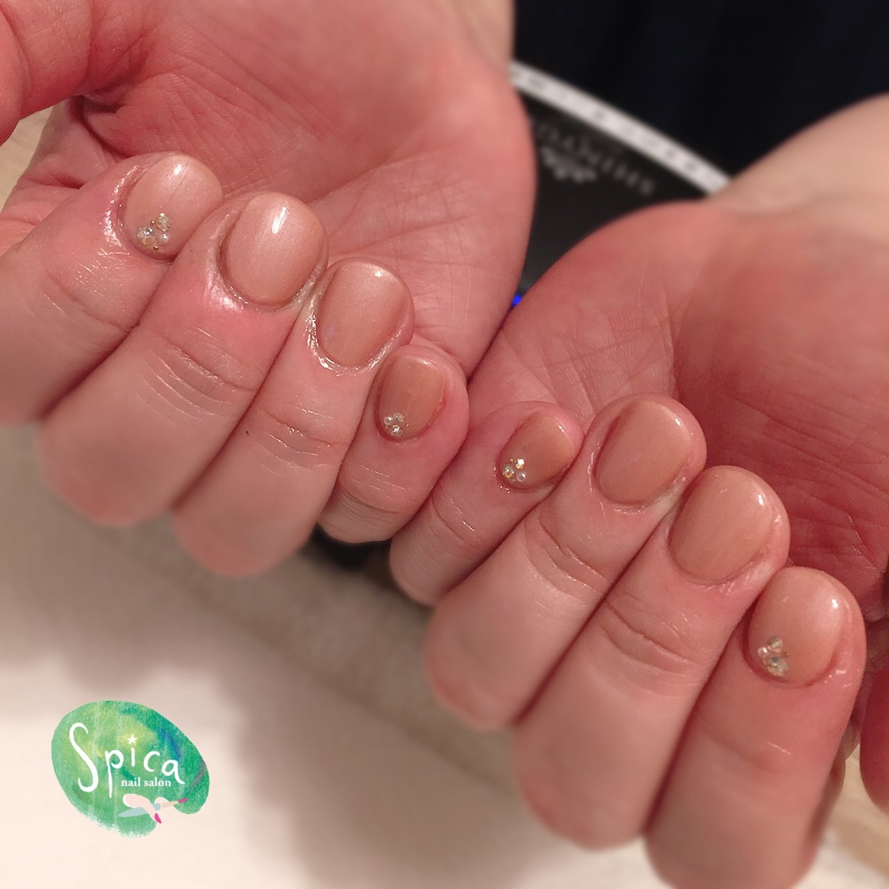 オールシーズン オフィス ハンド シンプル ショート Nailsalon Spica