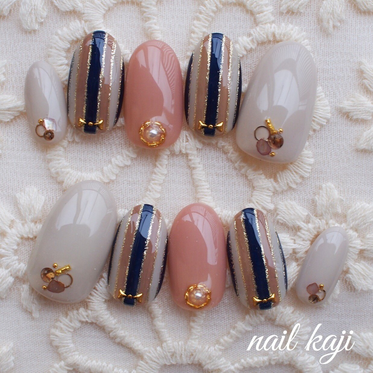 春 夏 オールシーズン 女子会 ハンド Nail Kajiのネイルデザイン No ネイルブック