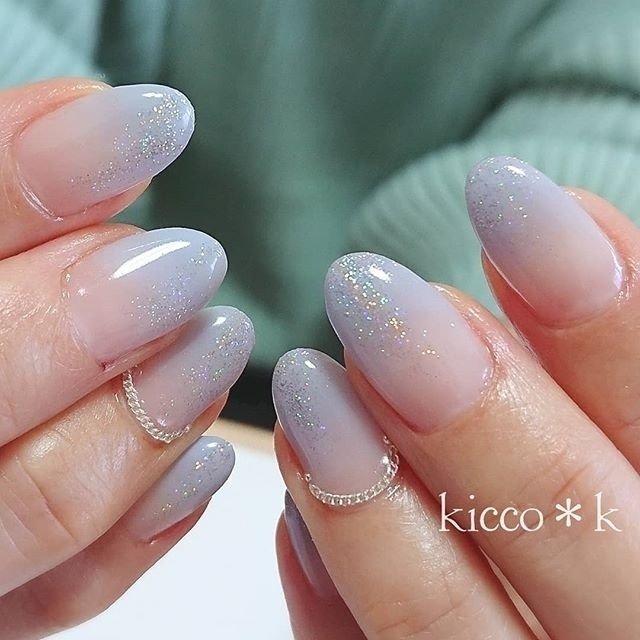 オールシーズン ハンド シンプル グラデーション ラメ Kicco K Nailのネイルデザイン No 3977587 ネイルブック