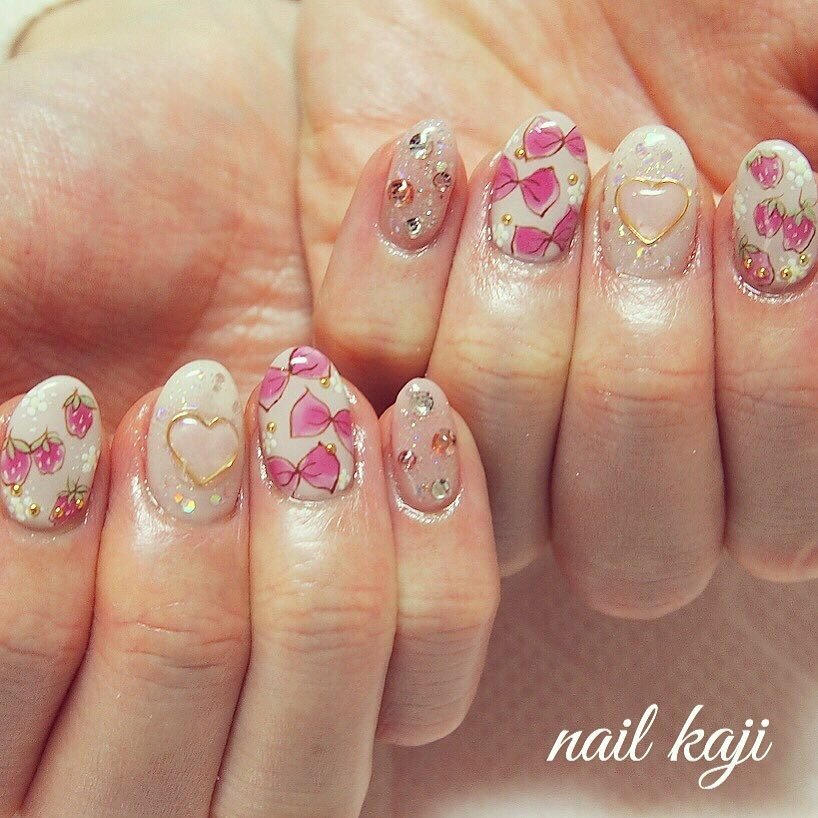 春 バレンタイン デート 女子会 ハンド Nail Kajiのネイルデザイン No ネイルブック