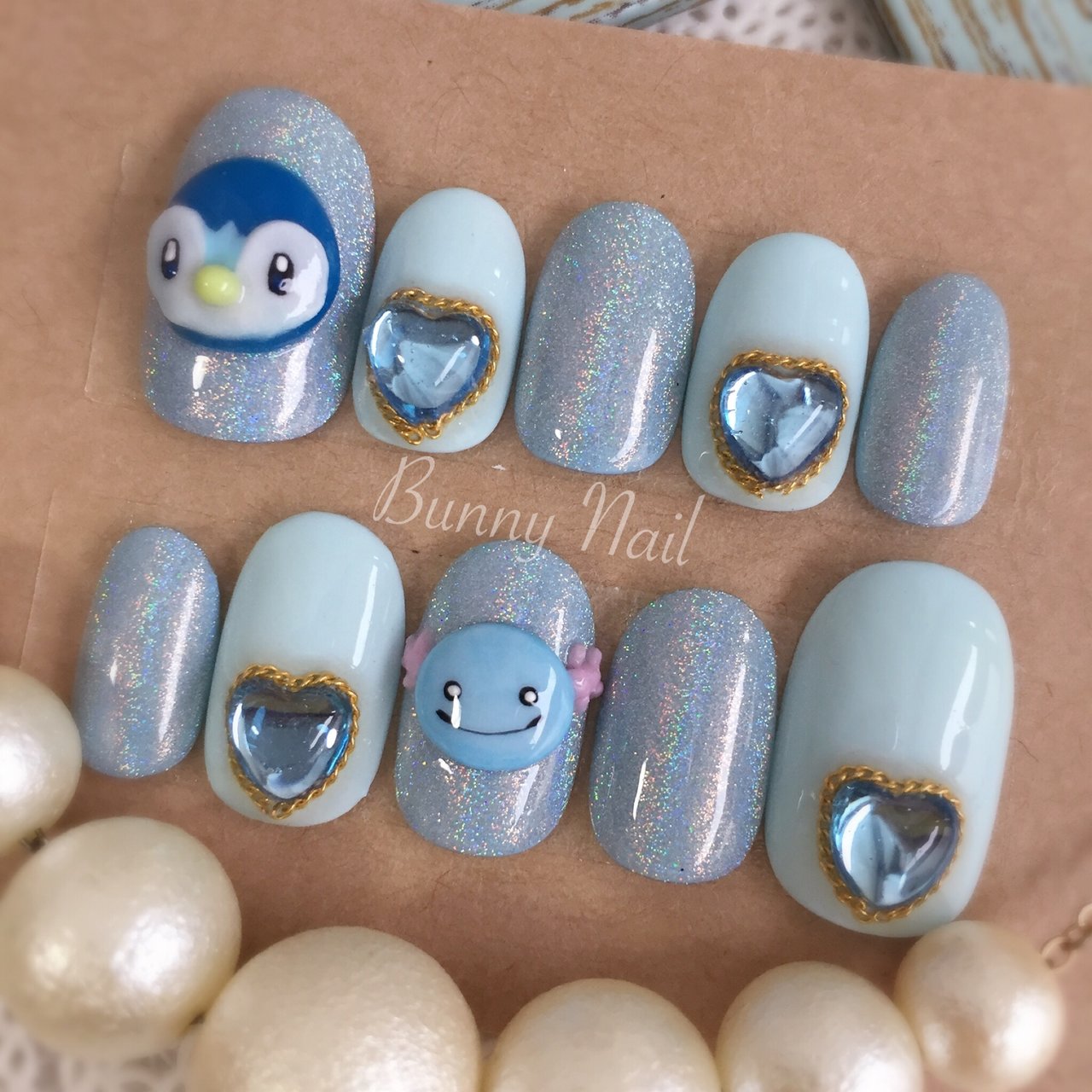 冬 オールシーズン 梅雨 海 ハンド Bunnynailのネイルデザイン No ネイルブック