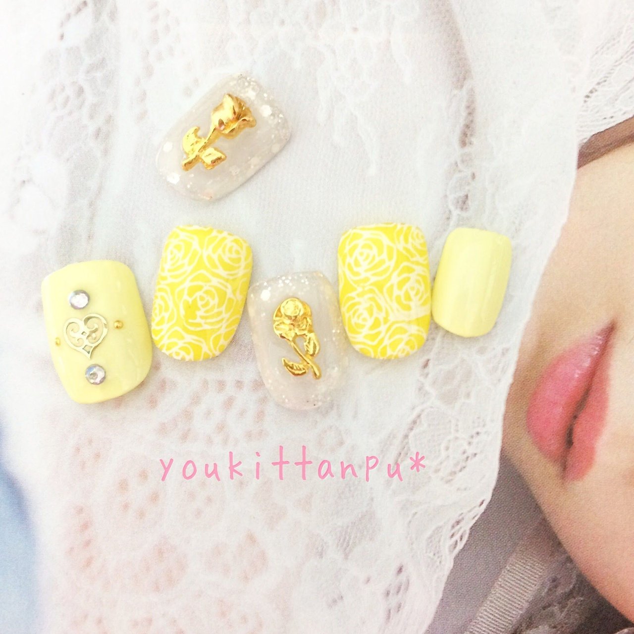 春 卒業式 入学式 ブライダル ハンド ジェルネイルチップのお店 Youkittanpu ゆうきったんぷう のネイル デザイン No ネイルブック