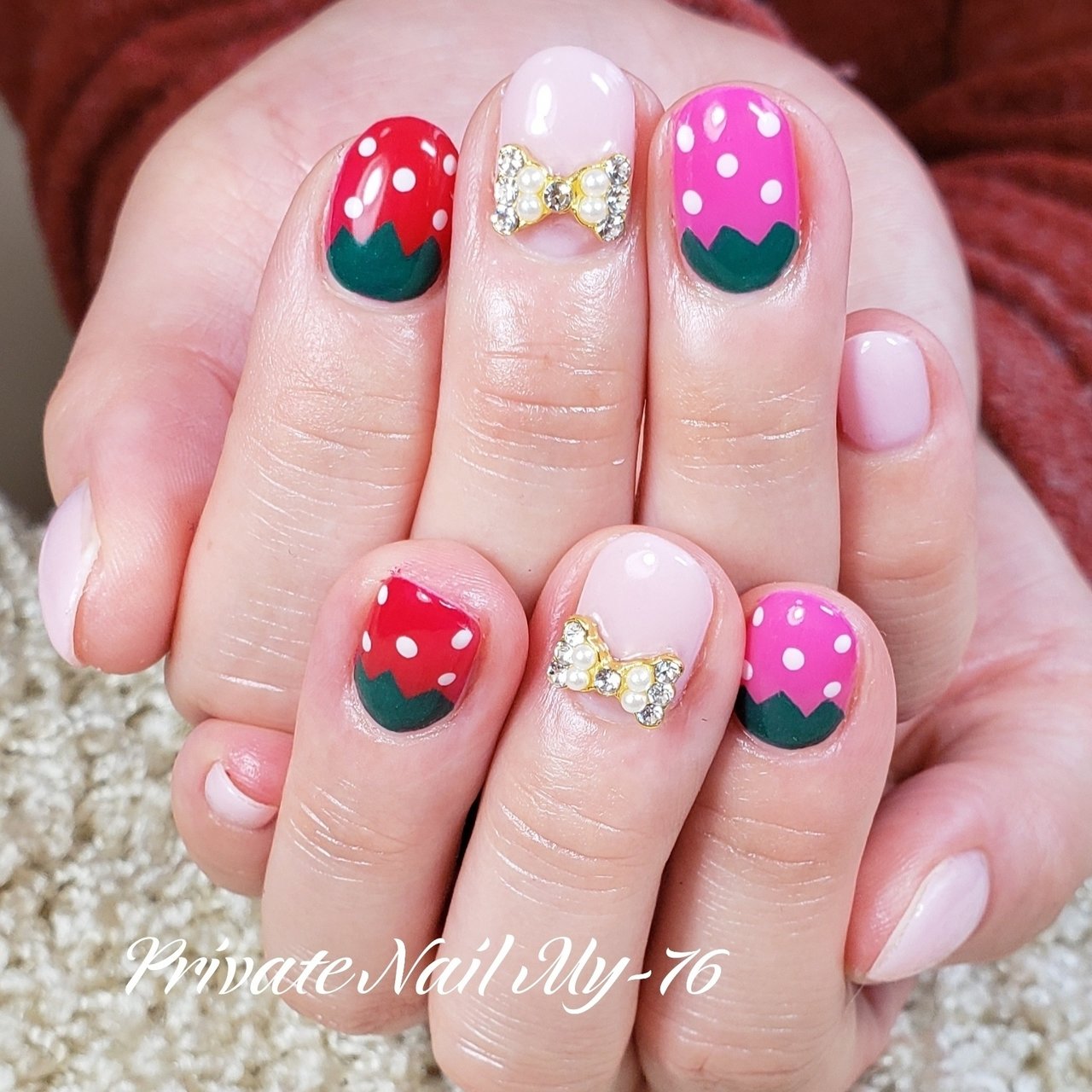 春 バレンタイン デート 女子会 ハンド Private Nail My 76のネイルデザイン No 3989772 ネイルブック