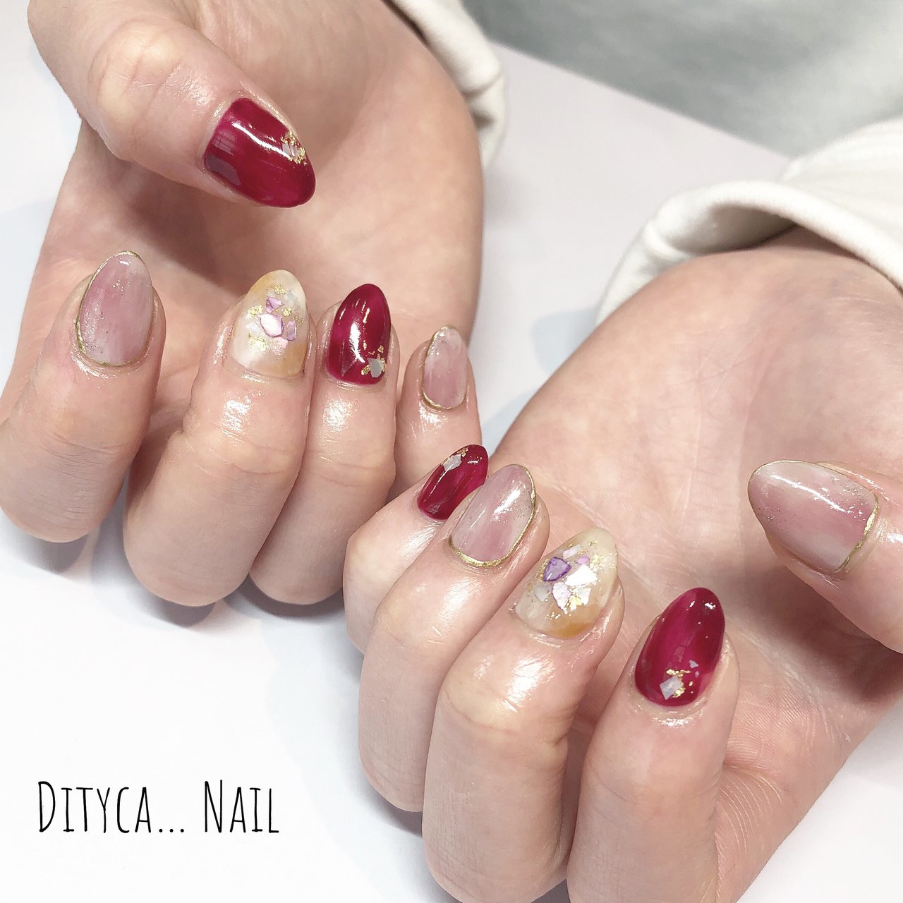 オールシーズン ハンド ワンカラー ジェルネイル Dityca Nailのネイルデザイン No ネイルブック