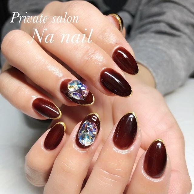 秋 冬 オールシーズン ハンド シンプル Na Nailのネイルデザイン No ネイルブック