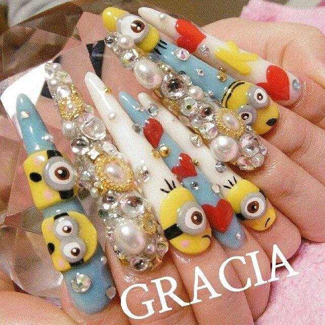 夏 ハロウィン パーティー ハンド ハート Gracia Mのネイルデザイン No ネイルブック