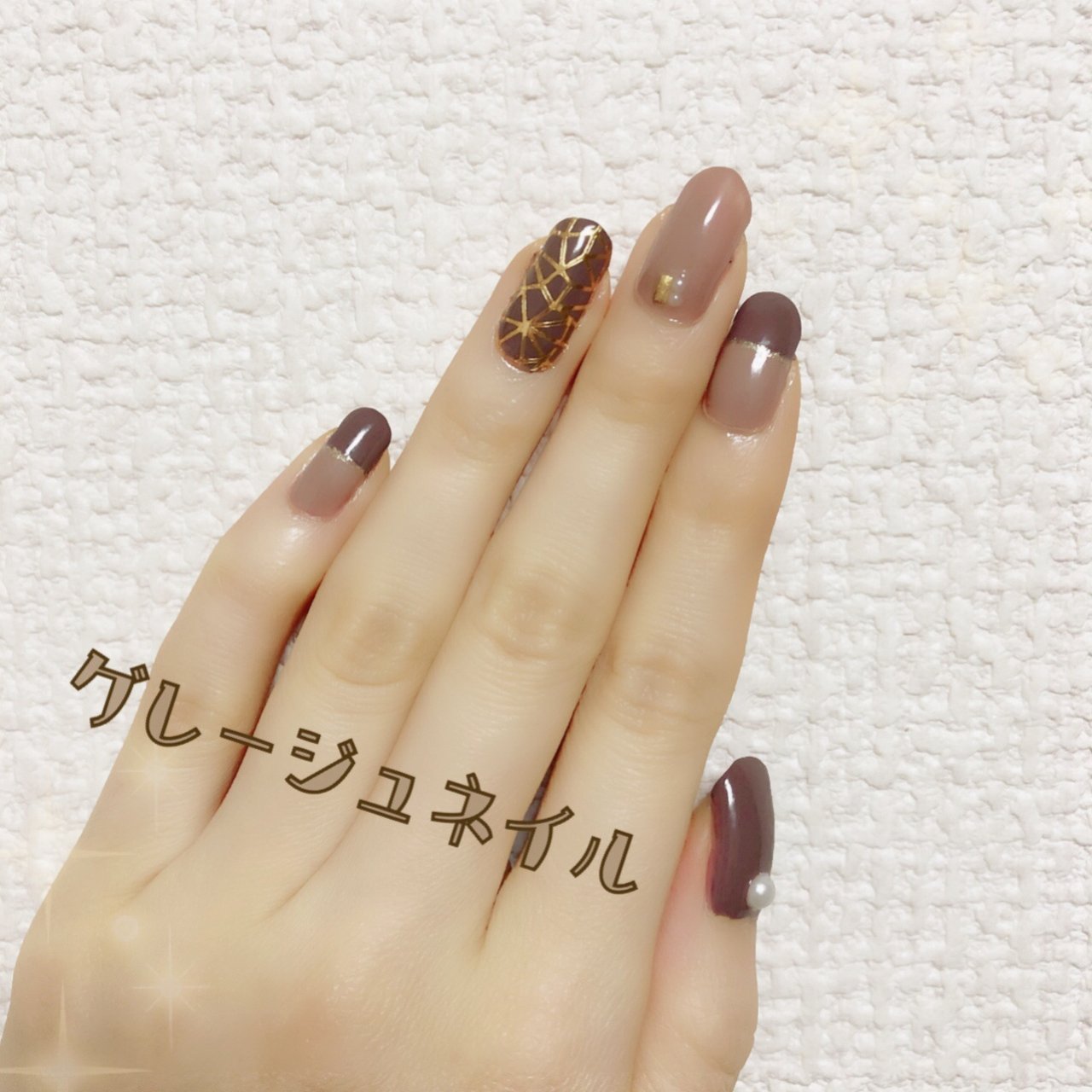 秋 冬 パーティー ハンド フレンチ Mikanのネイルデザイン No ネイルブック