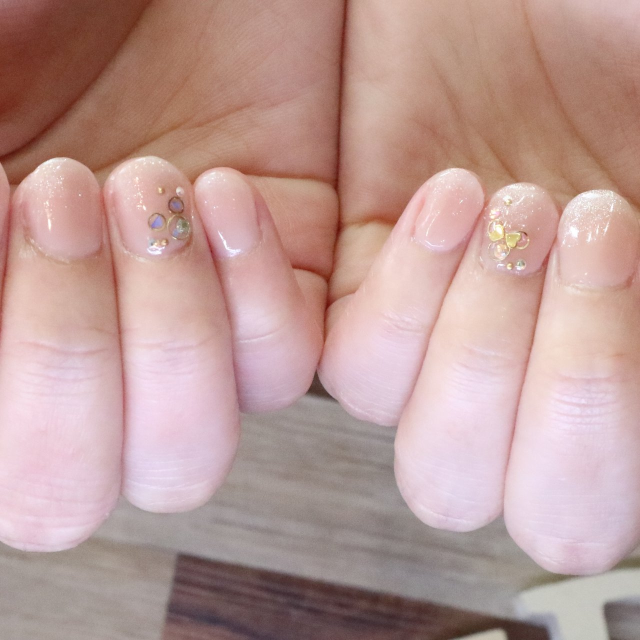 オールシーズン 旅行 オフィス ハンド シンプル Jewdy Nailのネイルデザイン No ネイルブック