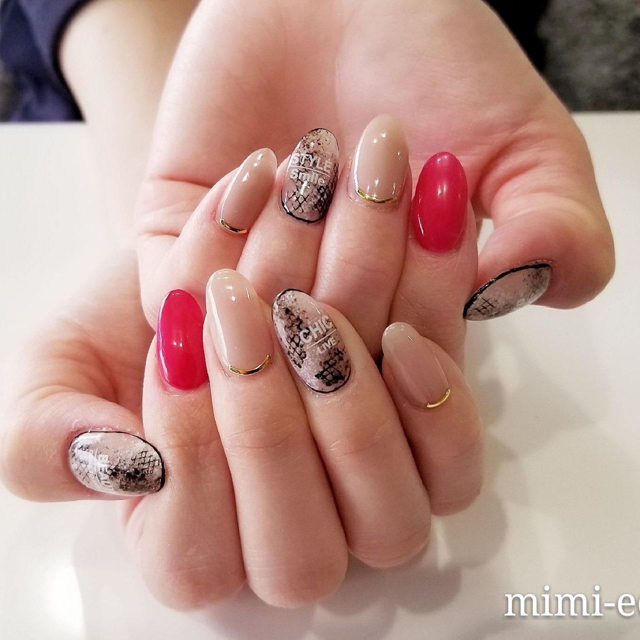 春 オールシーズン デート 女子会 ハンド Nail Mimiedenのネイルデザイン No ネイルブック