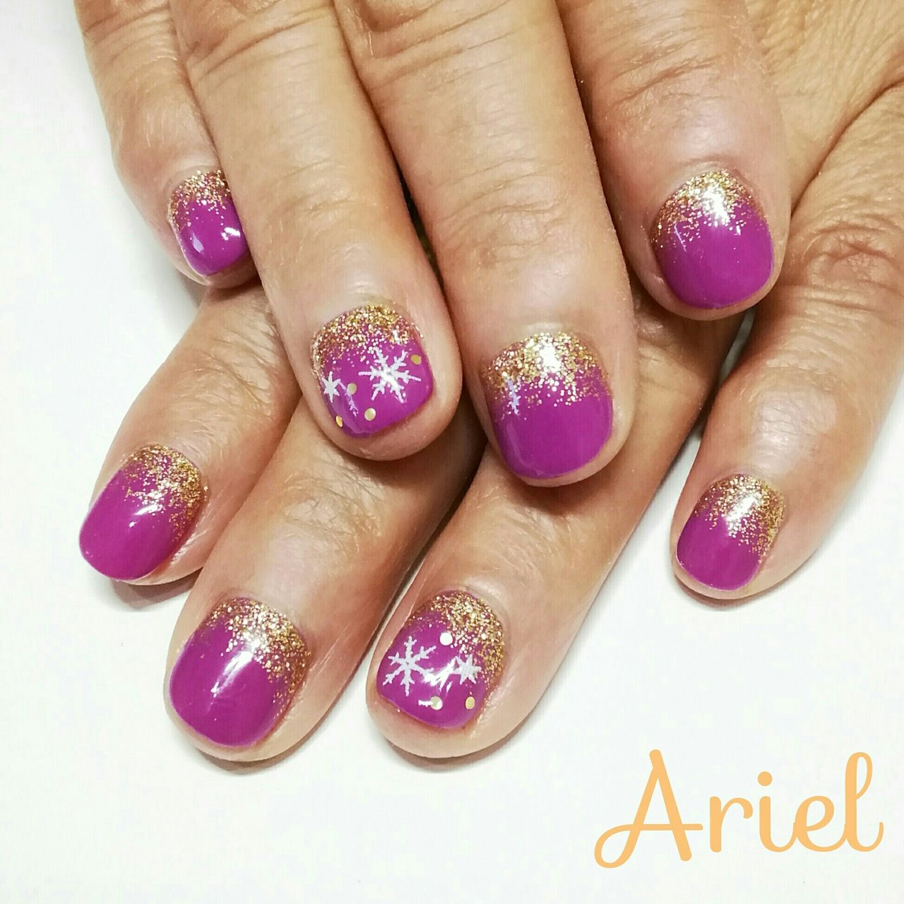 冬 リゾート デート 女子会 ハンド ネイルサロンアリエル れいれいのネイルデザイン No ネイルブック