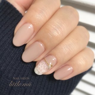 人気順 レース グレージュ シェラックネイルのネイルデザイン ネイルブック