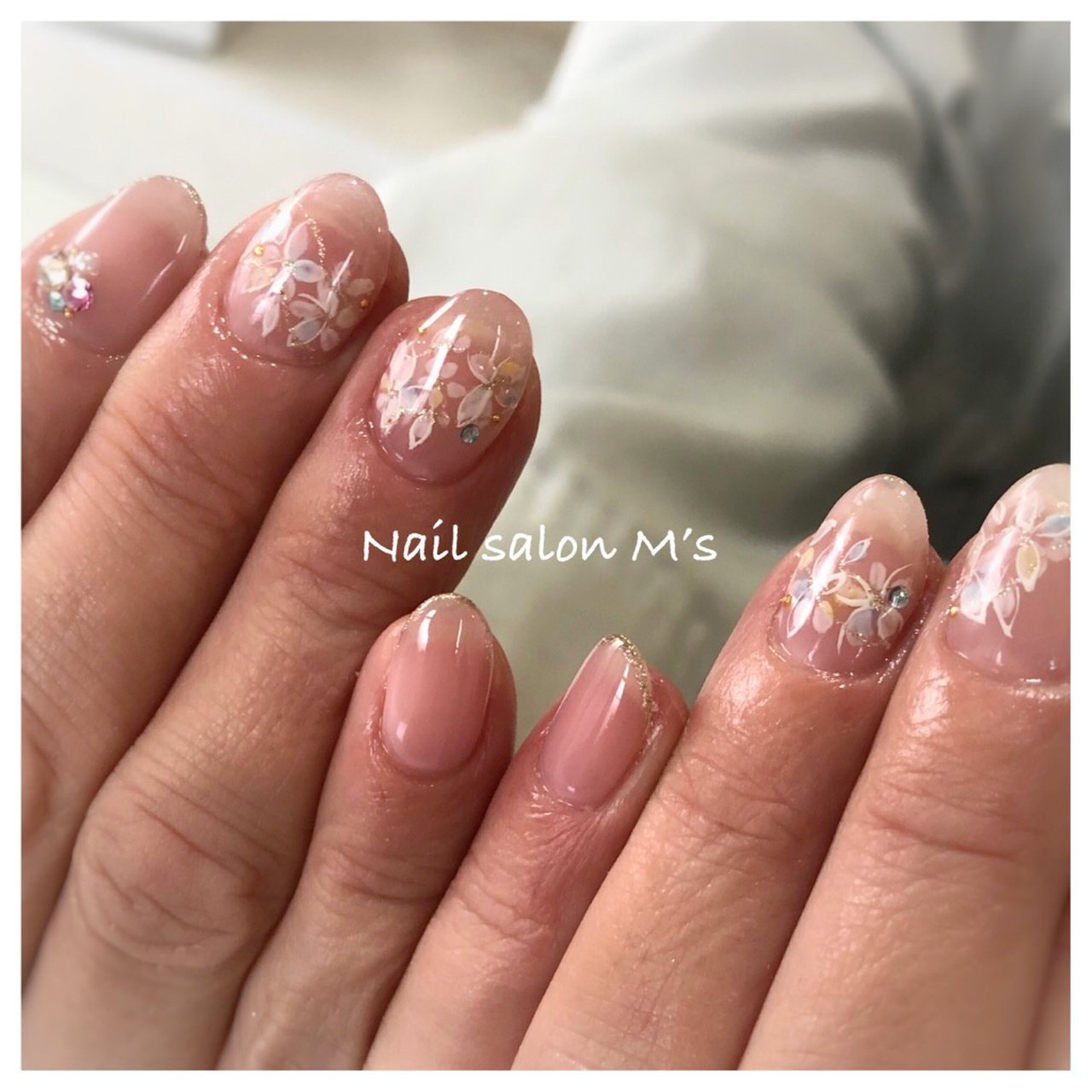 春 夏 入学式 オフィス ハンド Ms Mamikoのネイルデザイン No ネイルブック